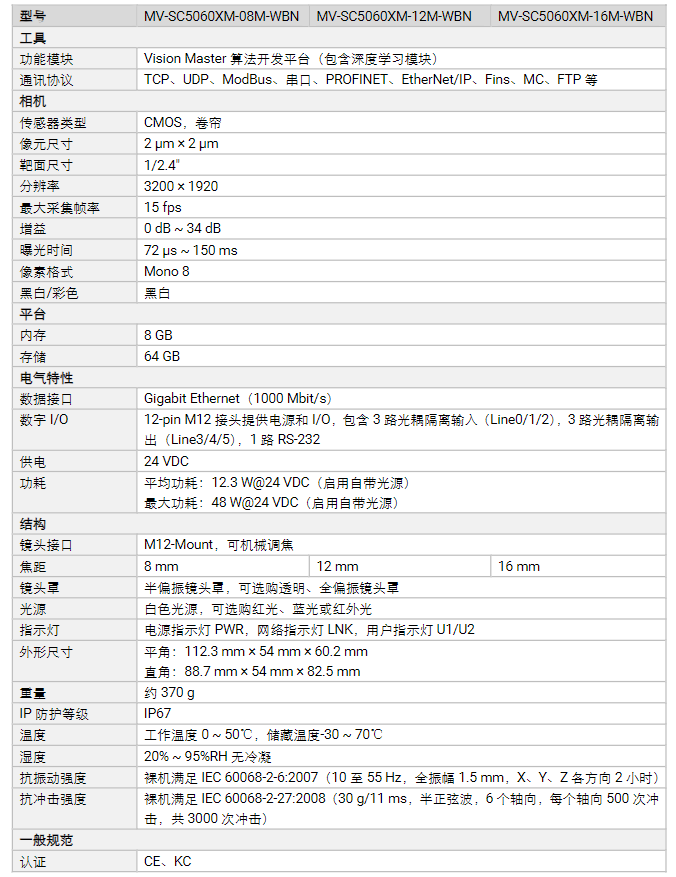 ?？礛V-SC5060XM-08M/12M/16M-WBN 600萬像素黑白智能相機參數.png